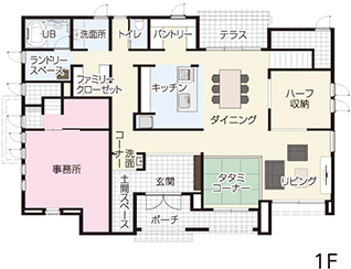 画像：モデルハウス見取り図１