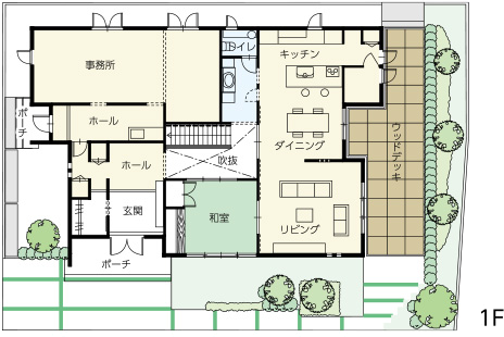 画像：モデルハウス見取り図１