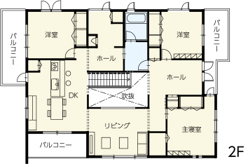 画像：モデルハウス見取り図２