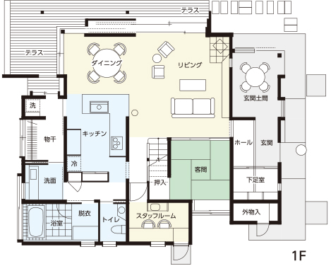 画像：モデルハウス見取り図１